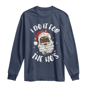 Funny Santa Claus Long Sleeve Shirt African American Xmas Vintage Black Santa - African Pride