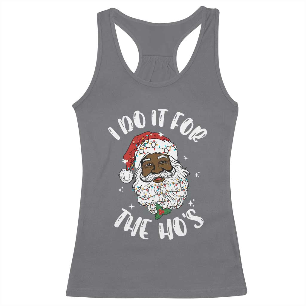 Funny Santa Claus Racerback Tank Top African American Xmas Vintage Black Santa - African Pride
