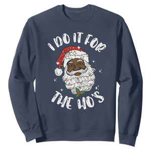 Funny Santa Claus Sweatshirt African American Xmas Vintage Black Santa - African Pride