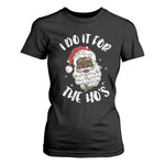 Funny Santa Claus T Shirt For Women African American Xmas Vintage Black Santa - African Pride