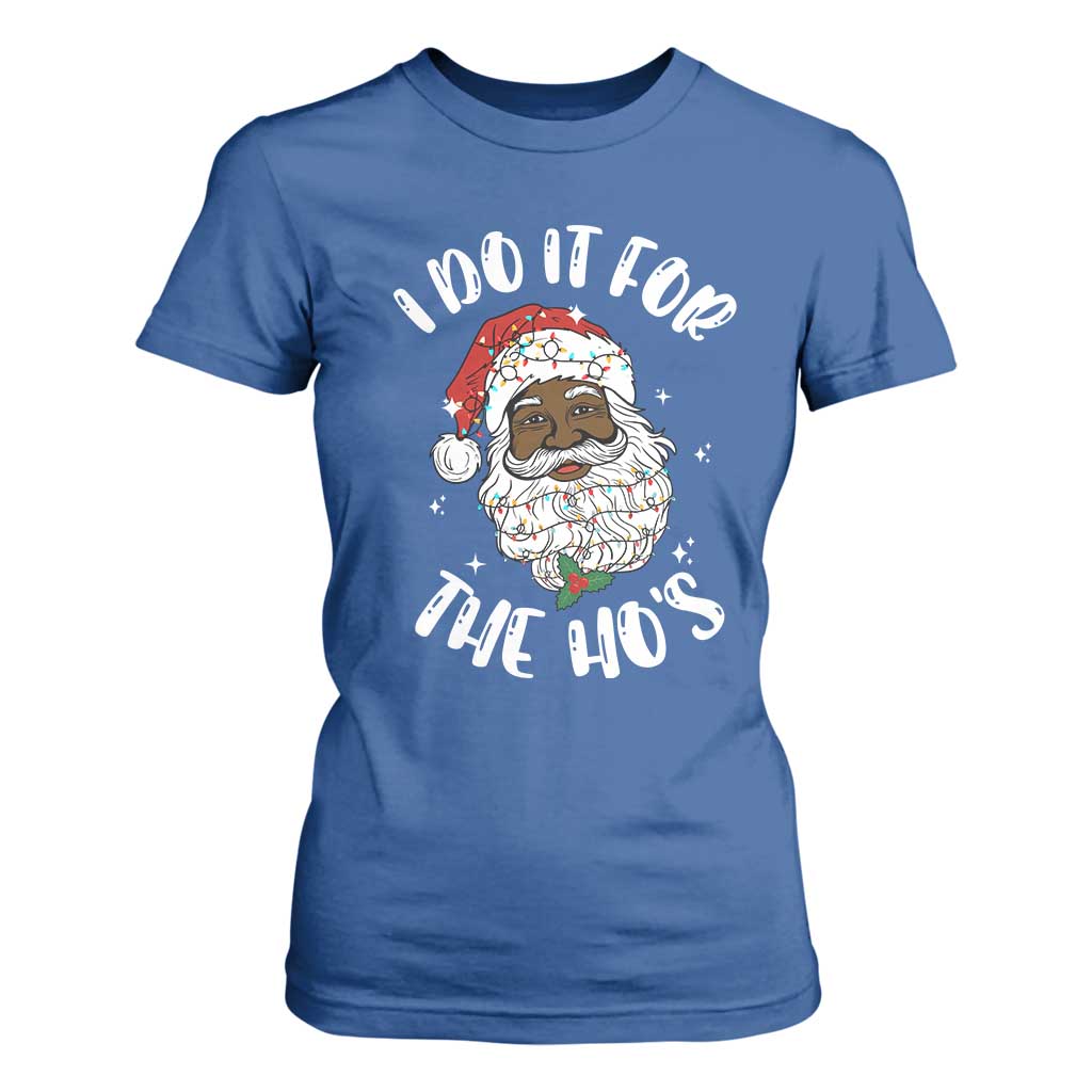 Funny Santa Claus T Shirt For Women African American Xmas Vintage Black Santa - African Pride
