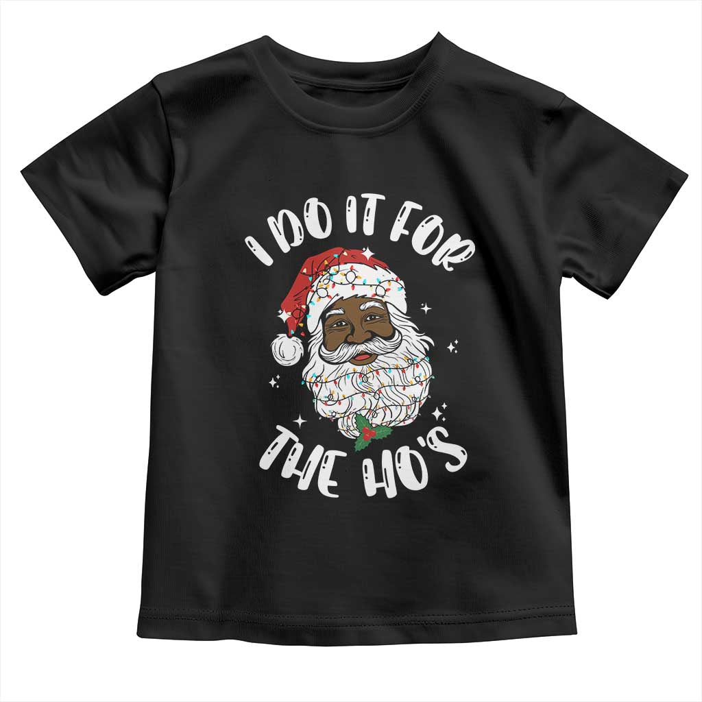 Funny Santa Claus Toddler T Shirt African American Xmas Vintage Black Santa - African Pride