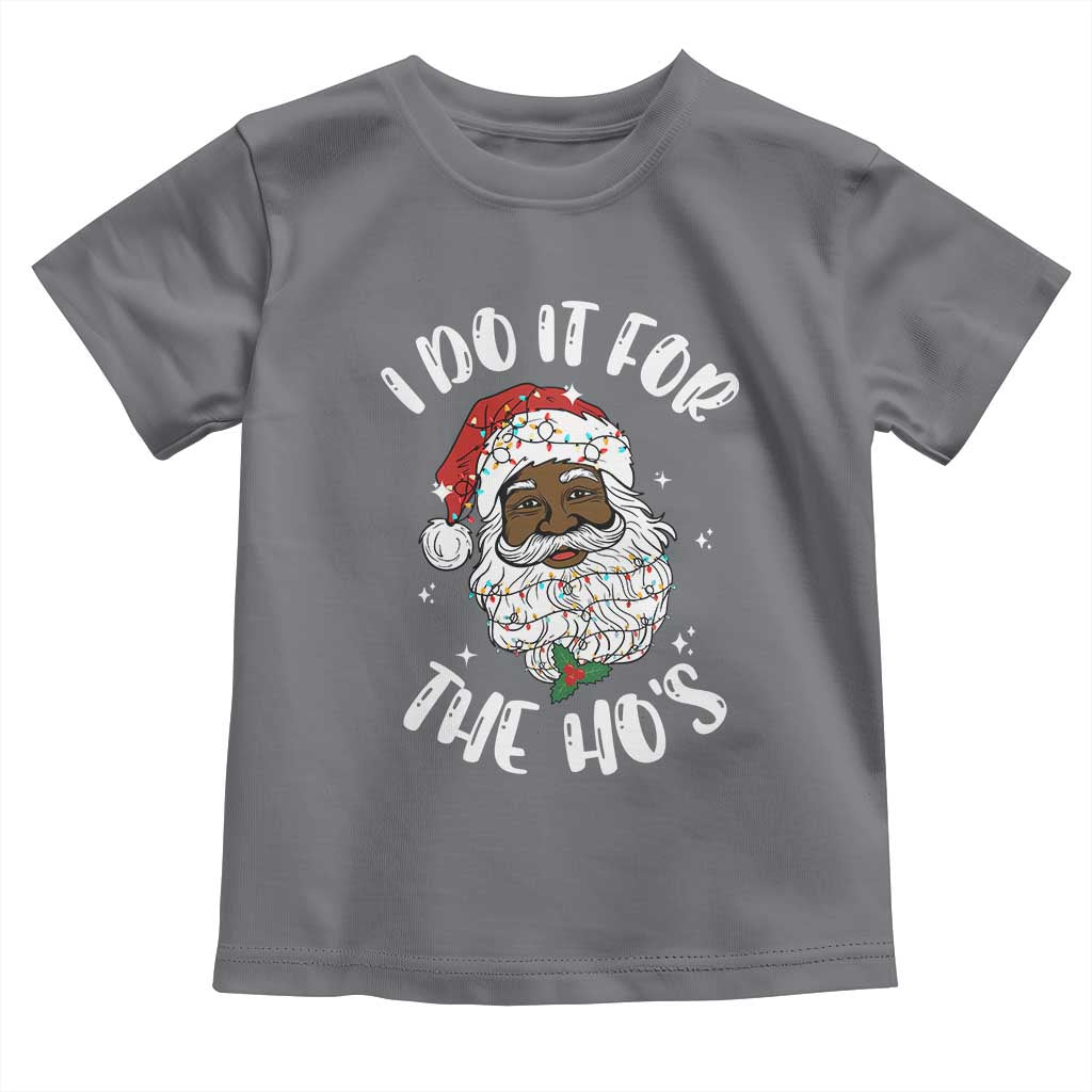 Funny Santa Claus Toddler T Shirt African American Xmas Vintage Black Santa - African Pride