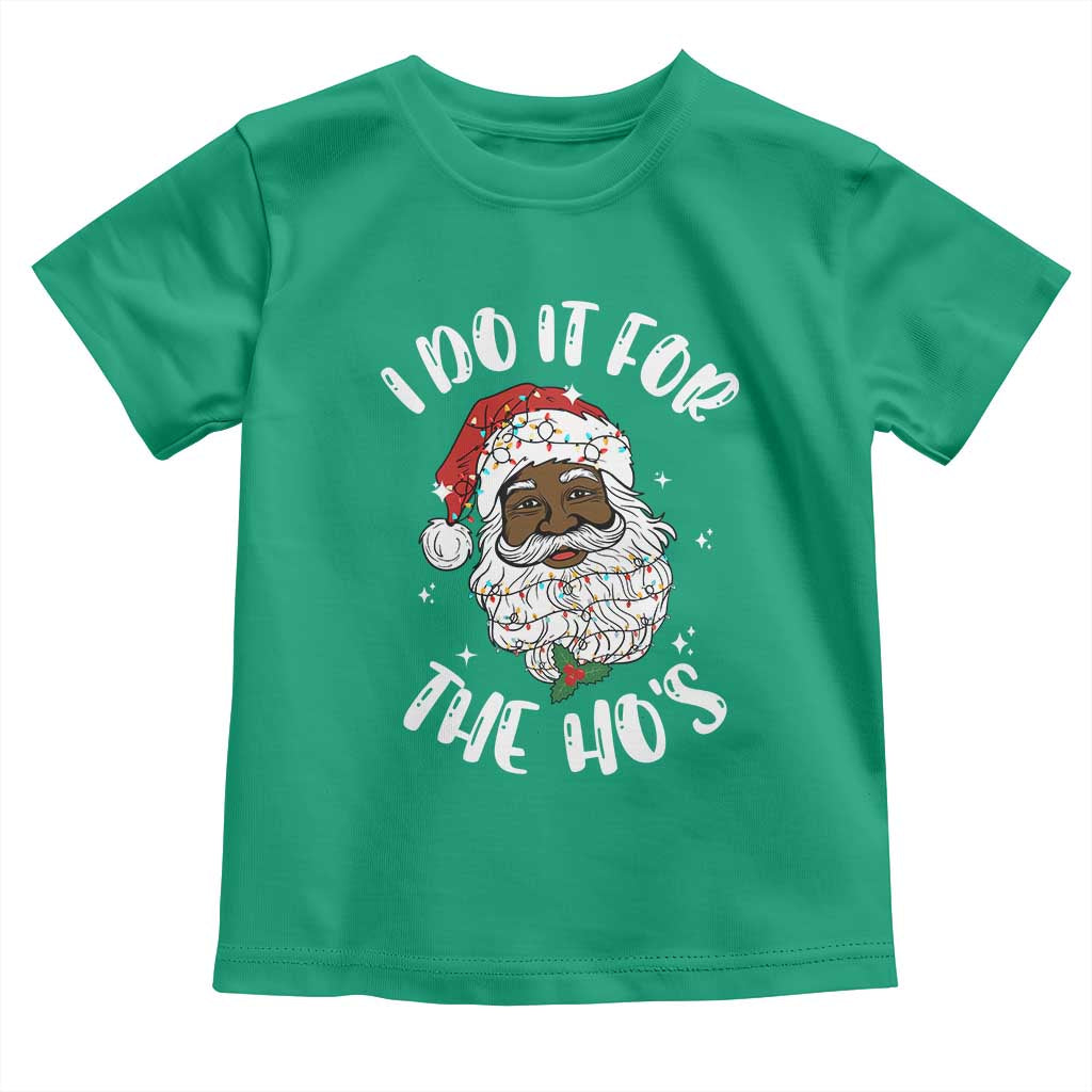 Funny Santa Claus Toddler T Shirt African American Xmas Vintage Black Santa - African Pride