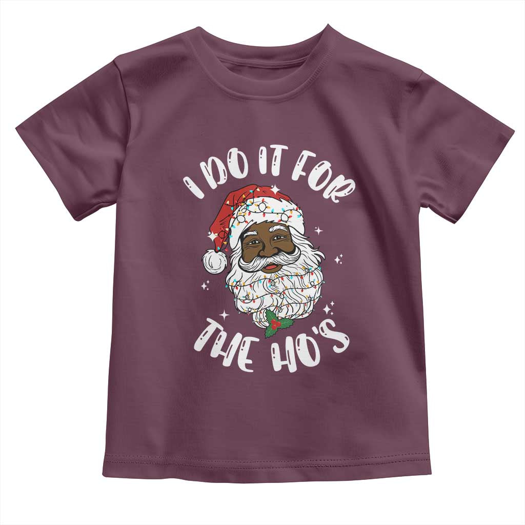 Funny Santa Claus Toddler T Shirt African American Xmas Vintage Black Santa - African Pride