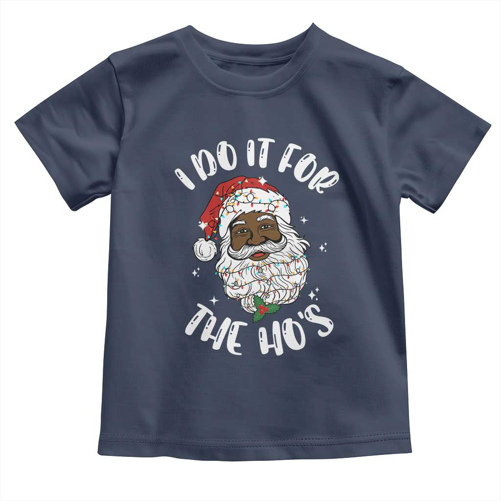 Funny Santa Claus Toddler T Shirt African American Xmas Vintage Black Santa - African Pride