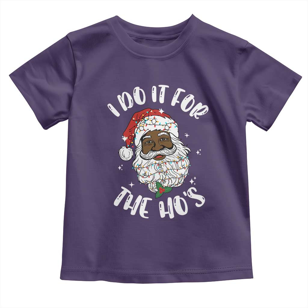 Funny Santa Claus Toddler T Shirt African American Xmas Vintage Black Santa - African Pride