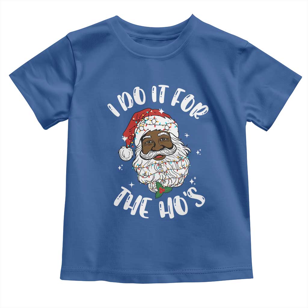 Funny Santa Claus Toddler T Shirt African American Xmas Vintage Black Santa - African Pride