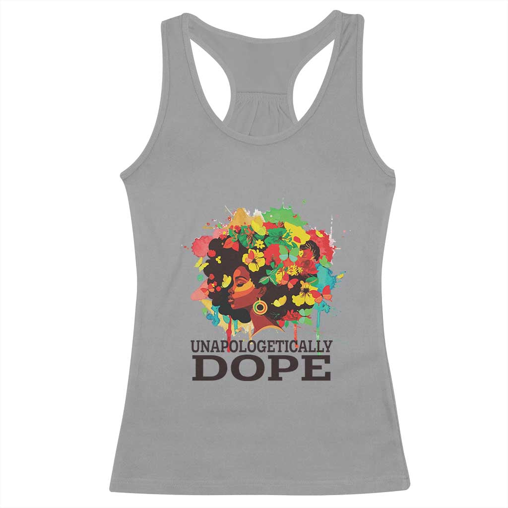 Juneteenth Day Racerback Tank Top Unapologetically Dope Black Women