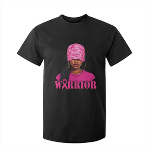 African American Warrior Breast Cancer T Shirt For Kid Pink Ribbon - African Pride