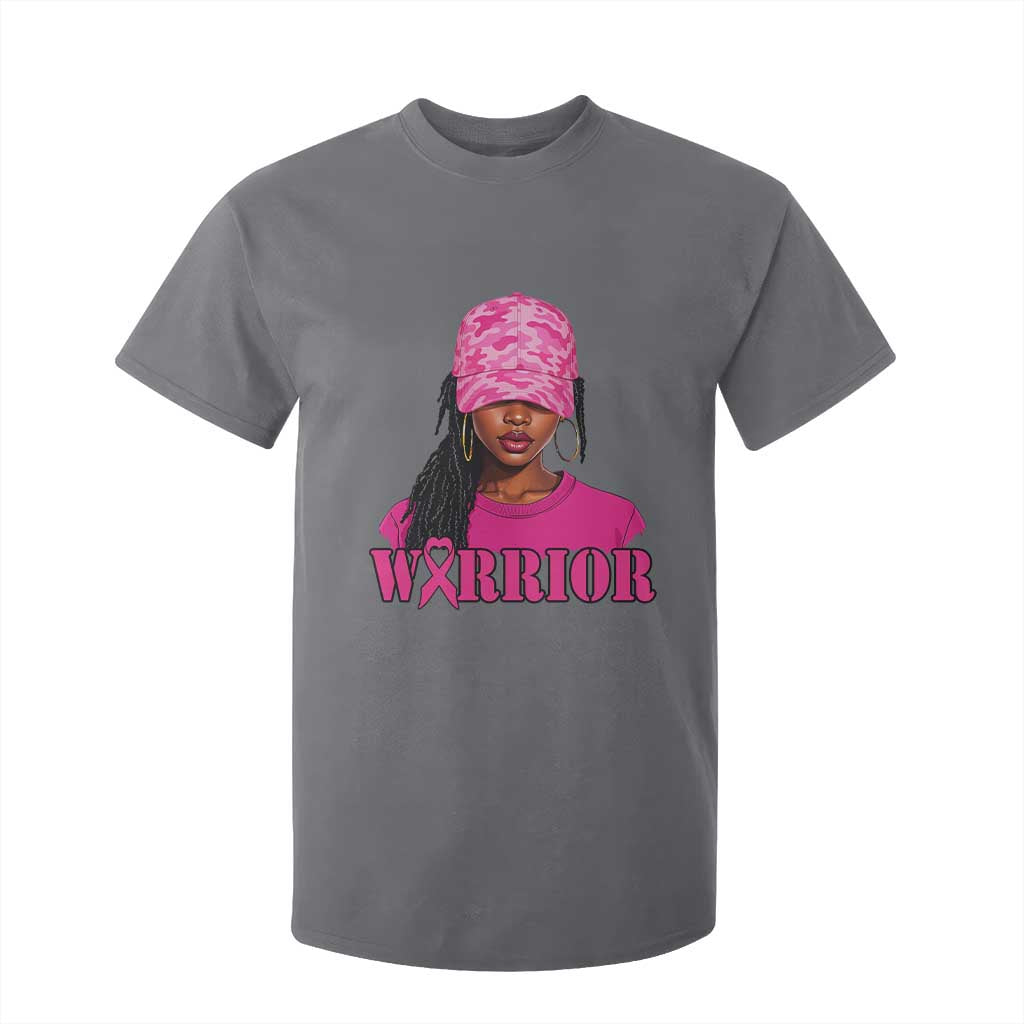 African American Warrior Breast Cancer T Shirt For Kid Pink Ribbon - African Pride