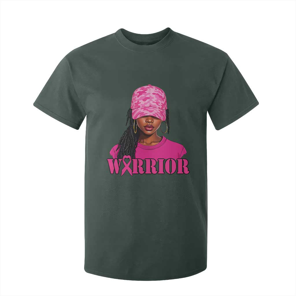 African American Warrior Breast Cancer T Shirt For Kid Pink Ribbon - African Pride
