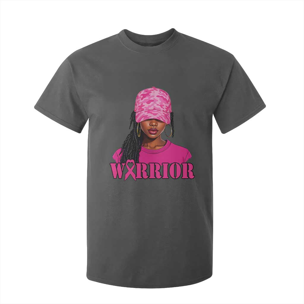 African American Warrior Breast Cancer T Shirt For Kid Pink Ribbon - African Pride