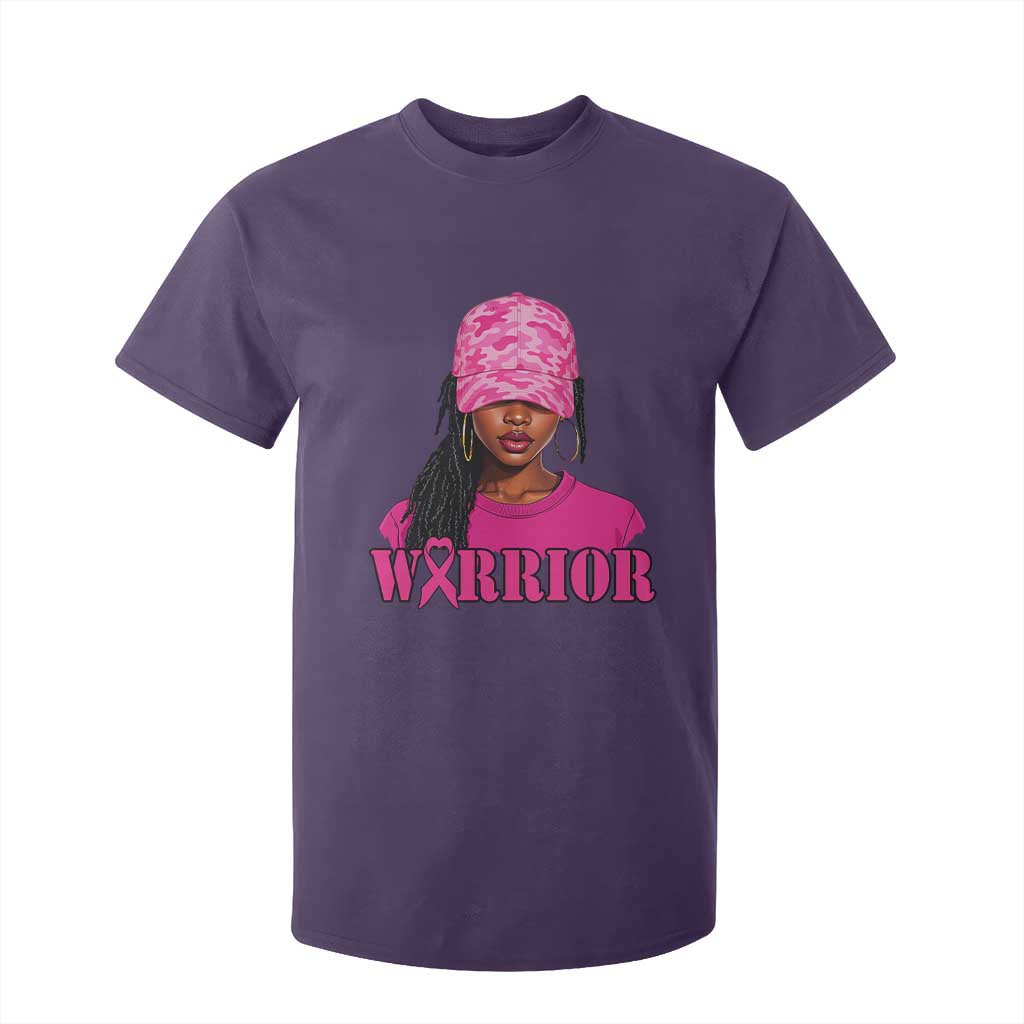 African American Warrior Breast Cancer T Shirt For Kid Pink Ribbon - African Pride