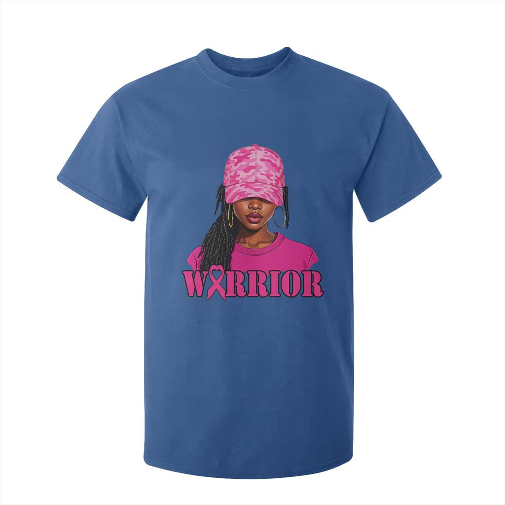 African American Warrior Breast Cancer T Shirt For Kid Pink Ribbon - African Pride