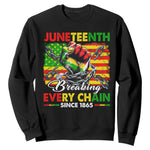 Juneteenth Breaking Every Chain Since 1865 Sweatshirt Hand Fist Freedom