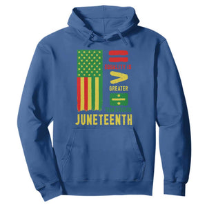 Juneteenth Equality Is Greater Than Division Hoodie Juneteenth American Flag