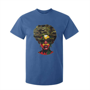 Camo African American Women Juneteenth Celebrating Black Freedom Day T Shirt For Kid