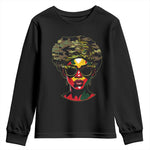 Camo African American Women Juneteenth Celebrating Black Freedom Day Youth Sweatshirt