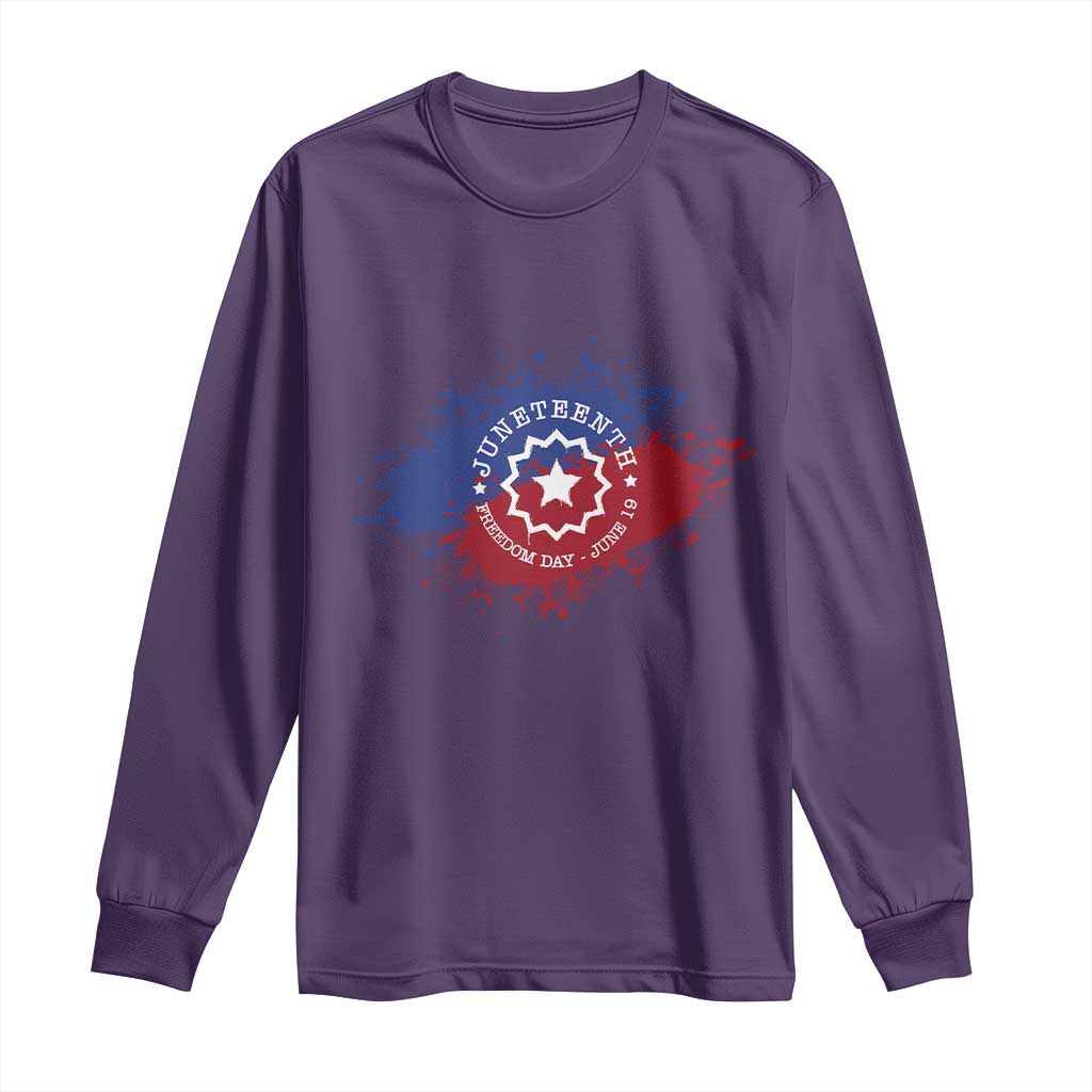 Juneteenth Freedom Day June 19 1865 Long Sleeve Shirt Juneteenth Flag
