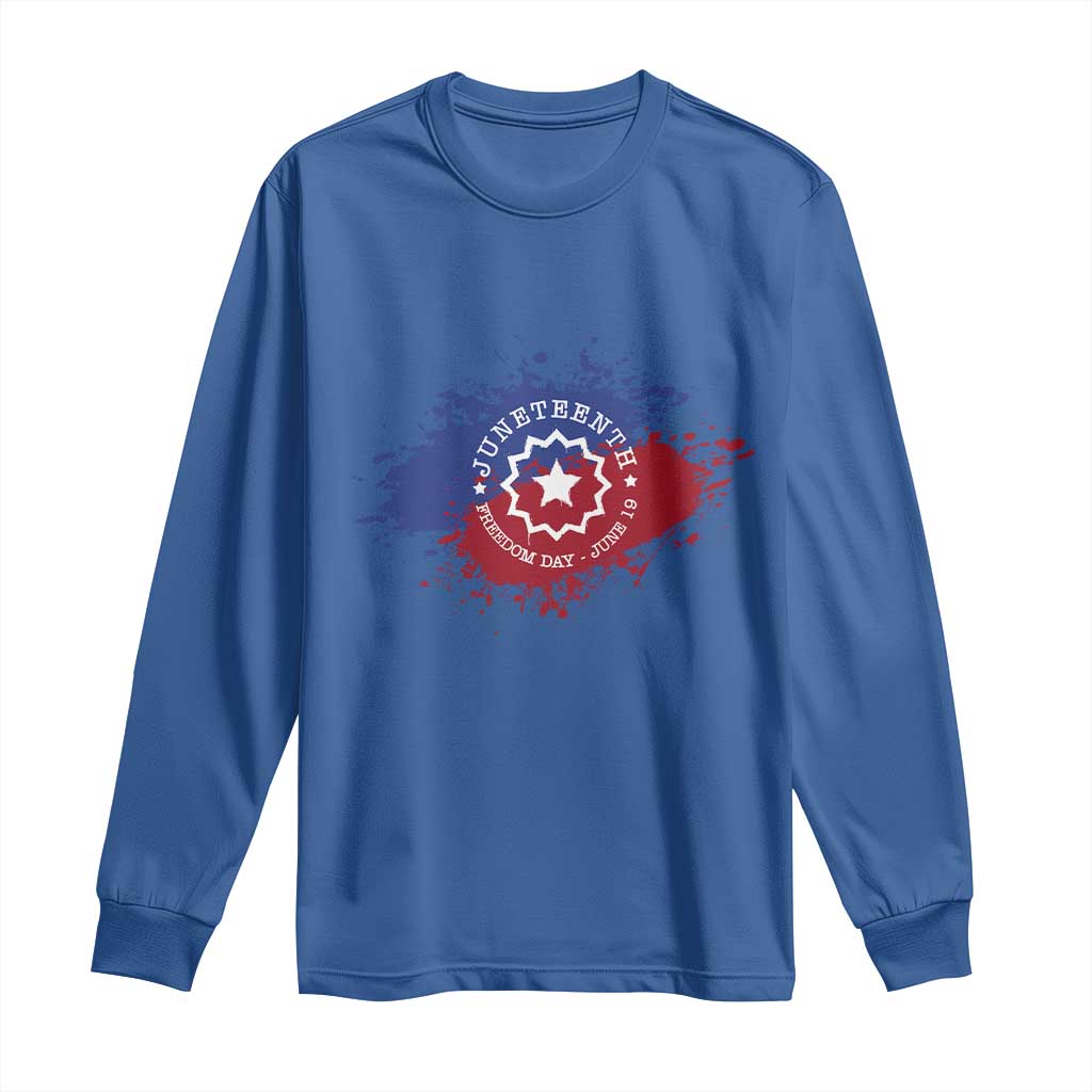 Juneteenth Freedom Day June 19 1865 Long Sleeve Shirt Juneteenth Flag