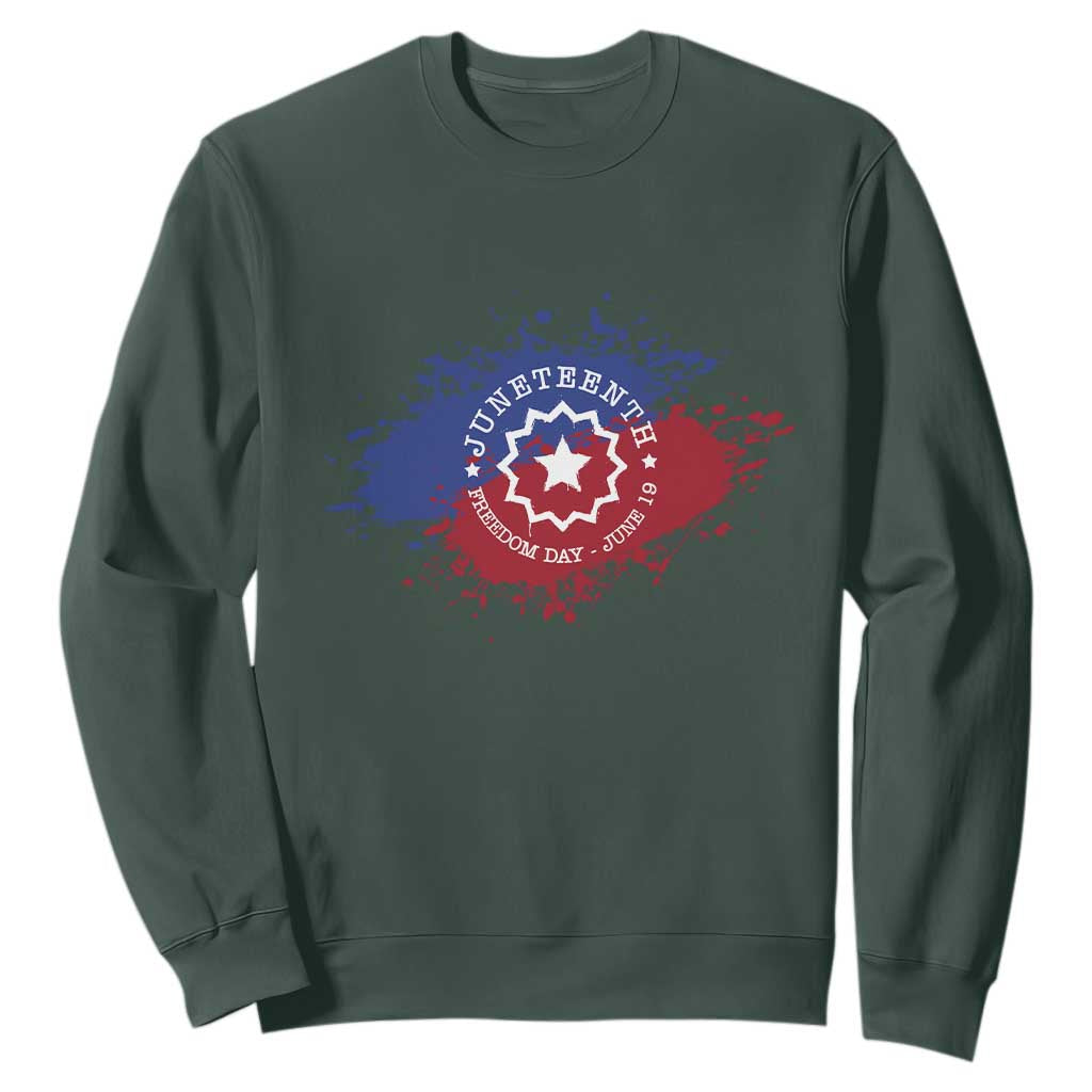 Juneteenth Freedom Day June 19 1865 Sweatshirt Juneteenth Flag