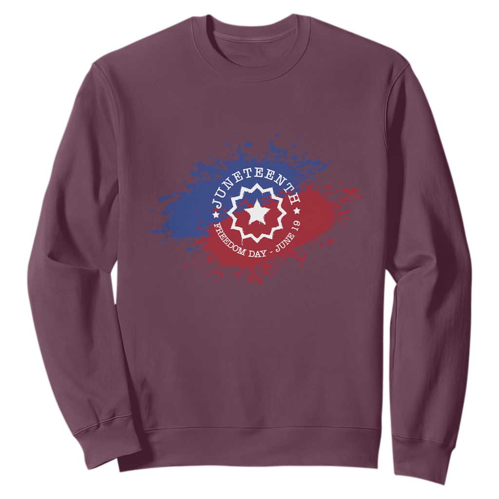 Juneteenth Freedom Day June 19 1865 Sweatshirt Juneteenth Flag
