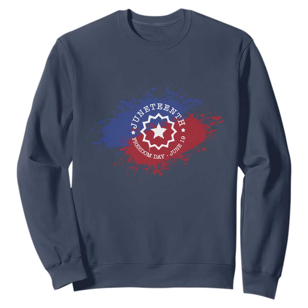 Juneteenth Freedom Day June 19 1865 Sweatshirt Juneteenth Flag