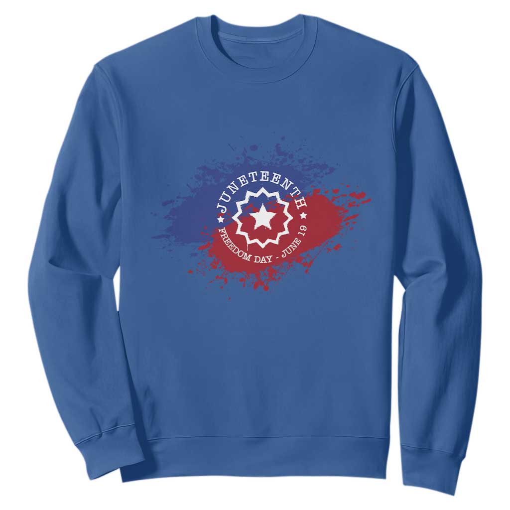 Juneteenth Freedom Day June 19 1865 Sweatshirt Juneteenth Flag