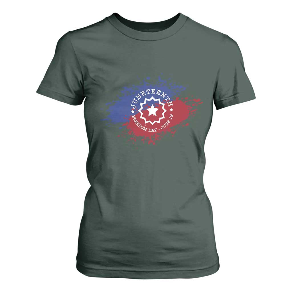 Juneteenth Freedom Day June 19 1865 T Shirt For Women Juneteenth Flag