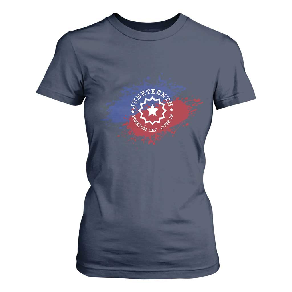 Juneteenth Freedom Day June 19 1865 T Shirt For Women Juneteenth Flag