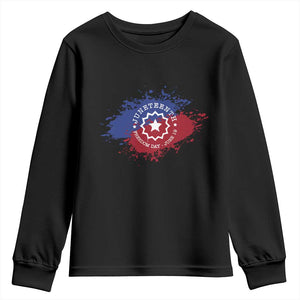 Juneteenth Freedom Day June 19 1865 Youth Sweatshirt Juneteenth Flag