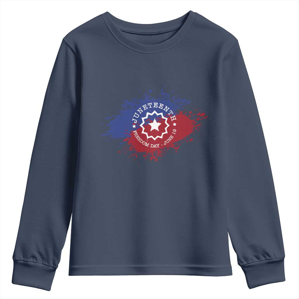 Juneteenth Freedom Day June 19 1865 Youth Sweatshirt Juneteenth Flag