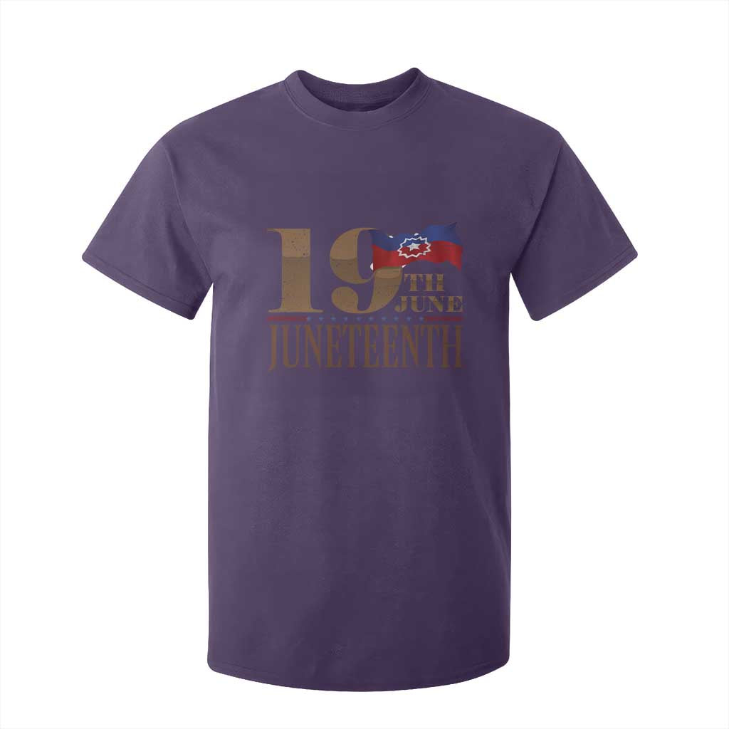 19th June Juneteenth Freedom Day T Shirt For Kid Juneteenth Flag