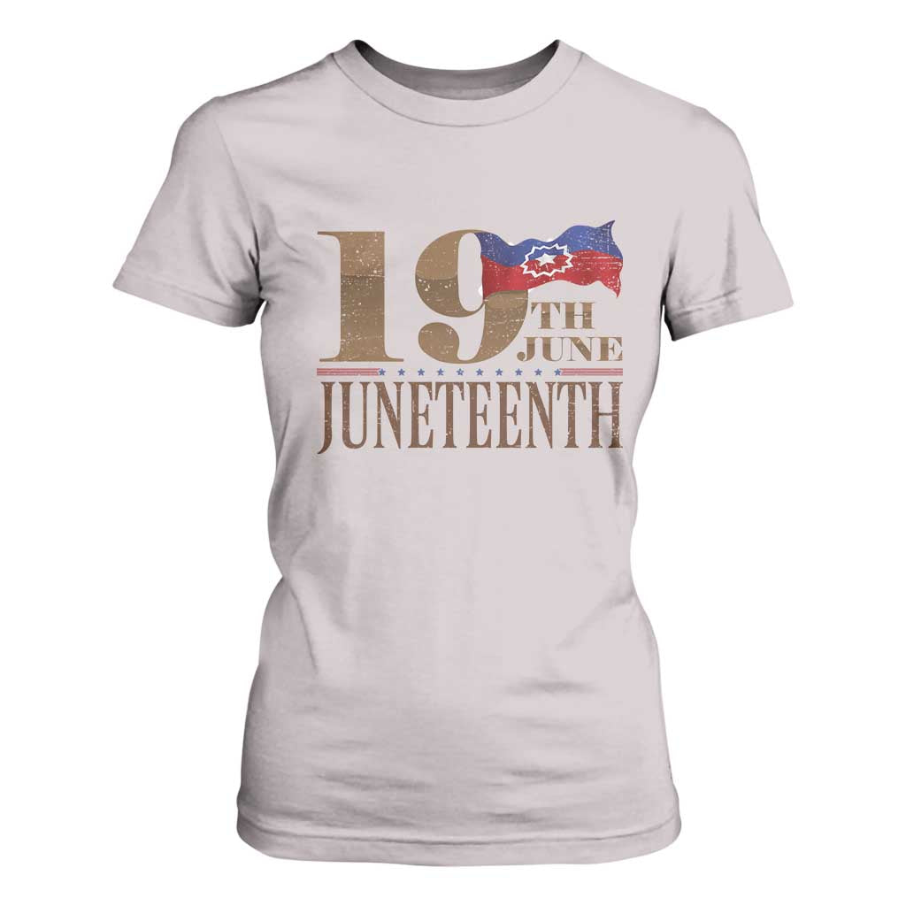19th June Juneteenth Freedom Day T Shirt For Women Juneteenth Flag