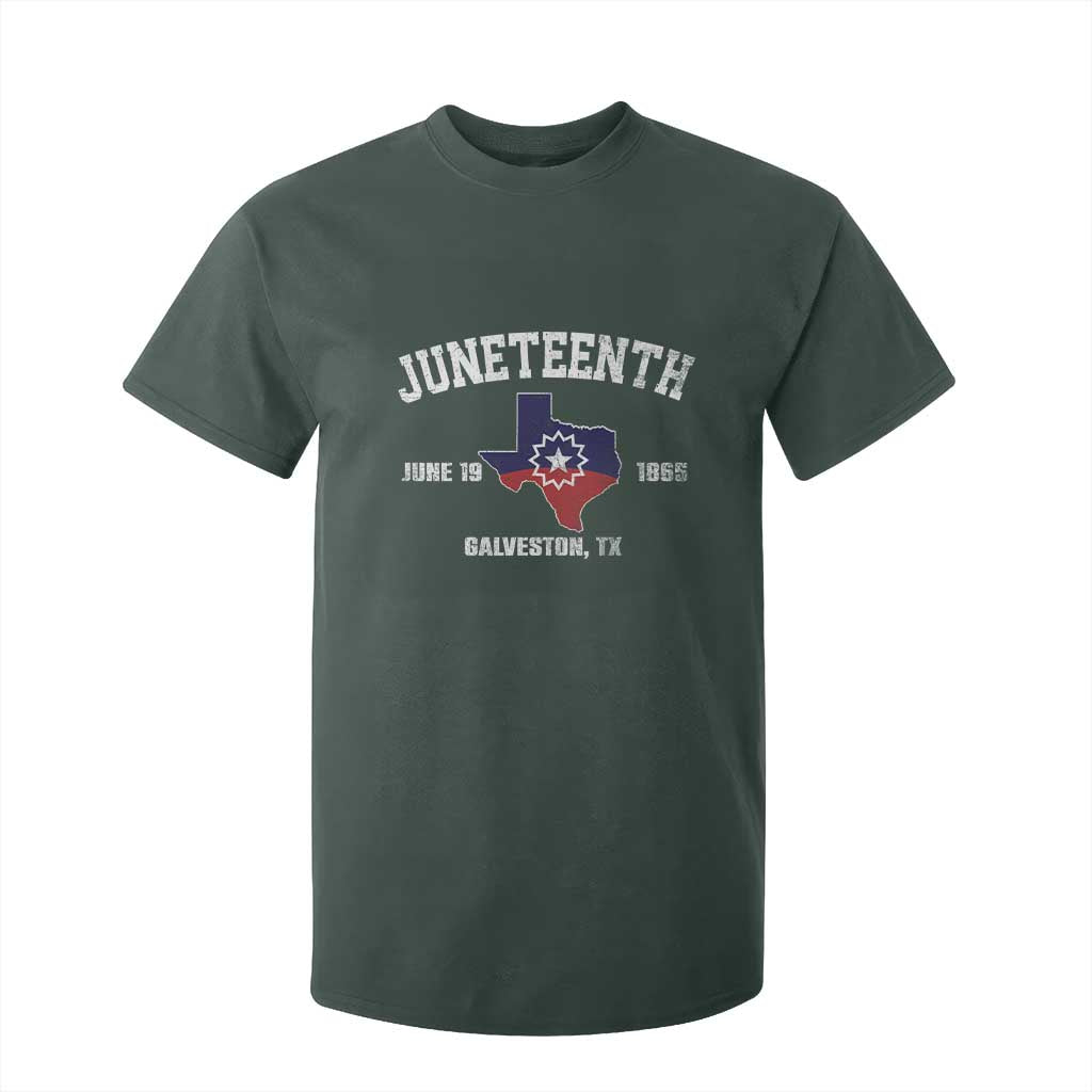 Juneteenth Galveston Texas T Shirt For Kid Juneteenth Flag African American History