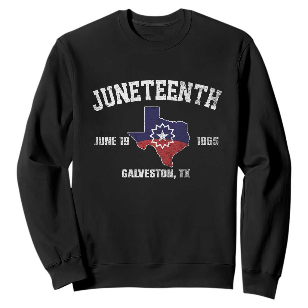Juneteenth Galveston Texas Sweatshirt Juneteenth Flag African American History