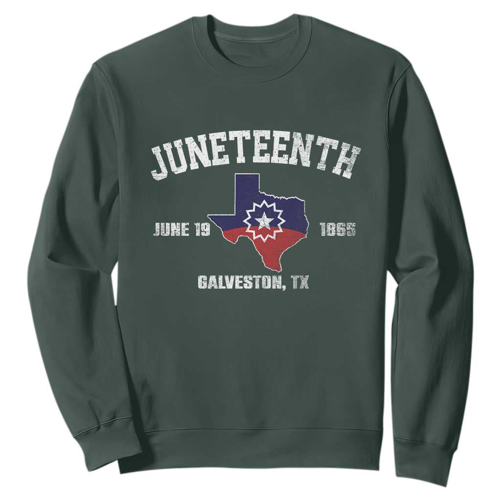 Juneteenth Galveston Texas Sweatshirt Juneteenth Flag African American History