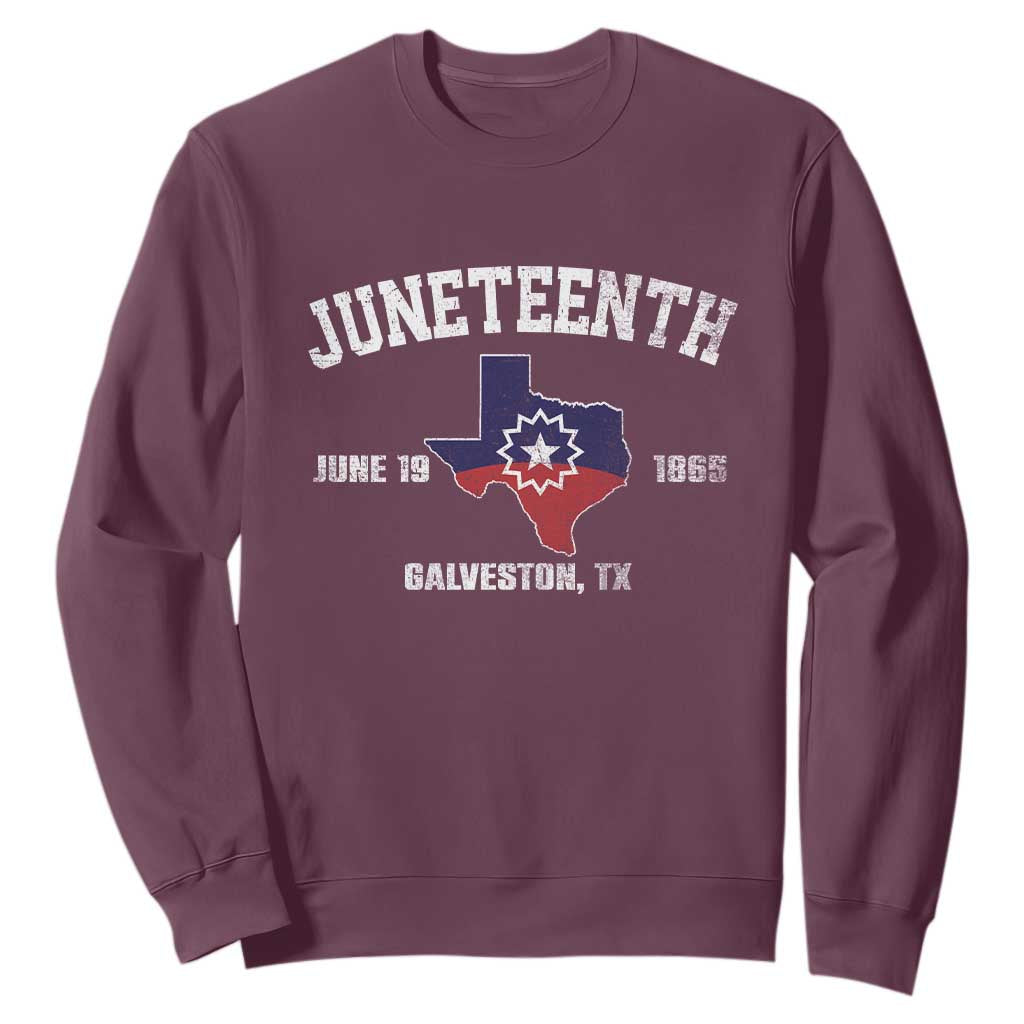 Juneteenth Galveston Texas Sweatshirt Juneteenth Flag African American History