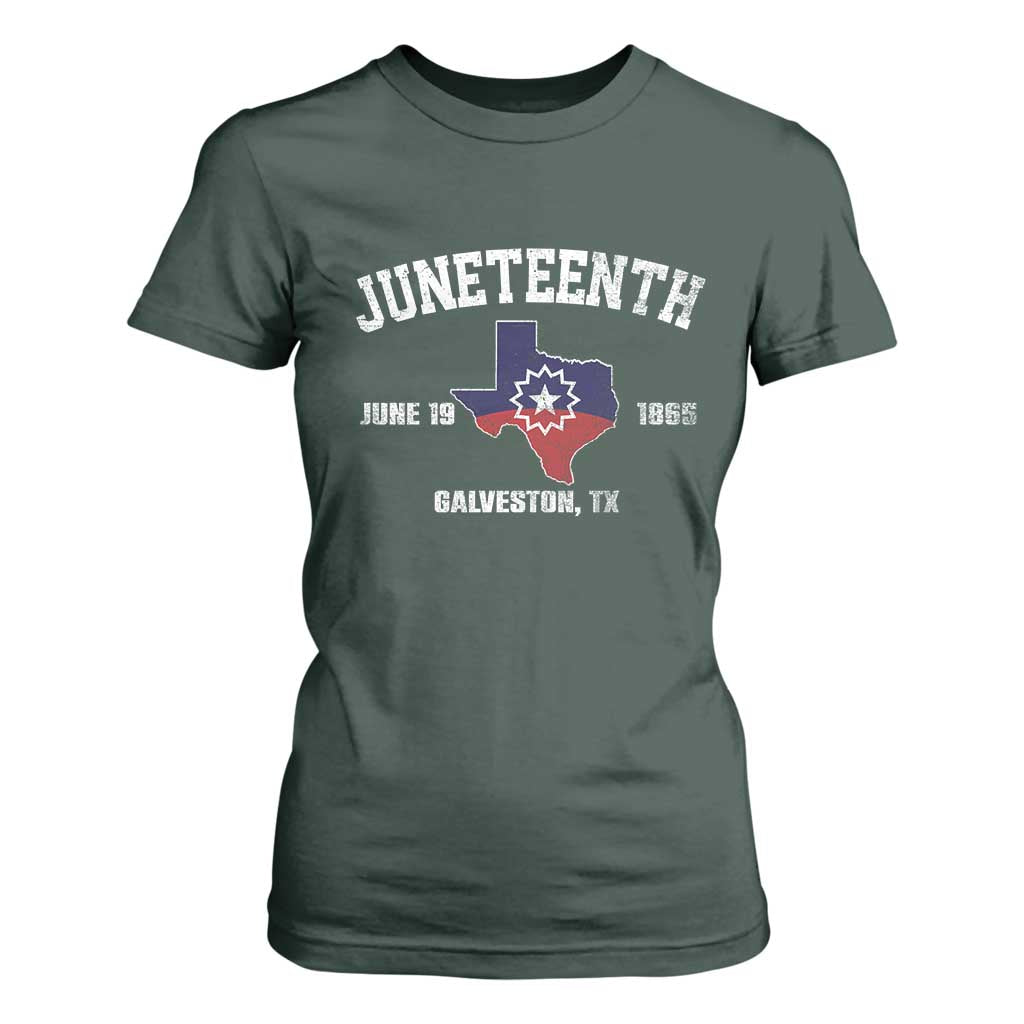 Juneteenth Galveston Texas T Shirt For Women Juneteenth Flag African American History