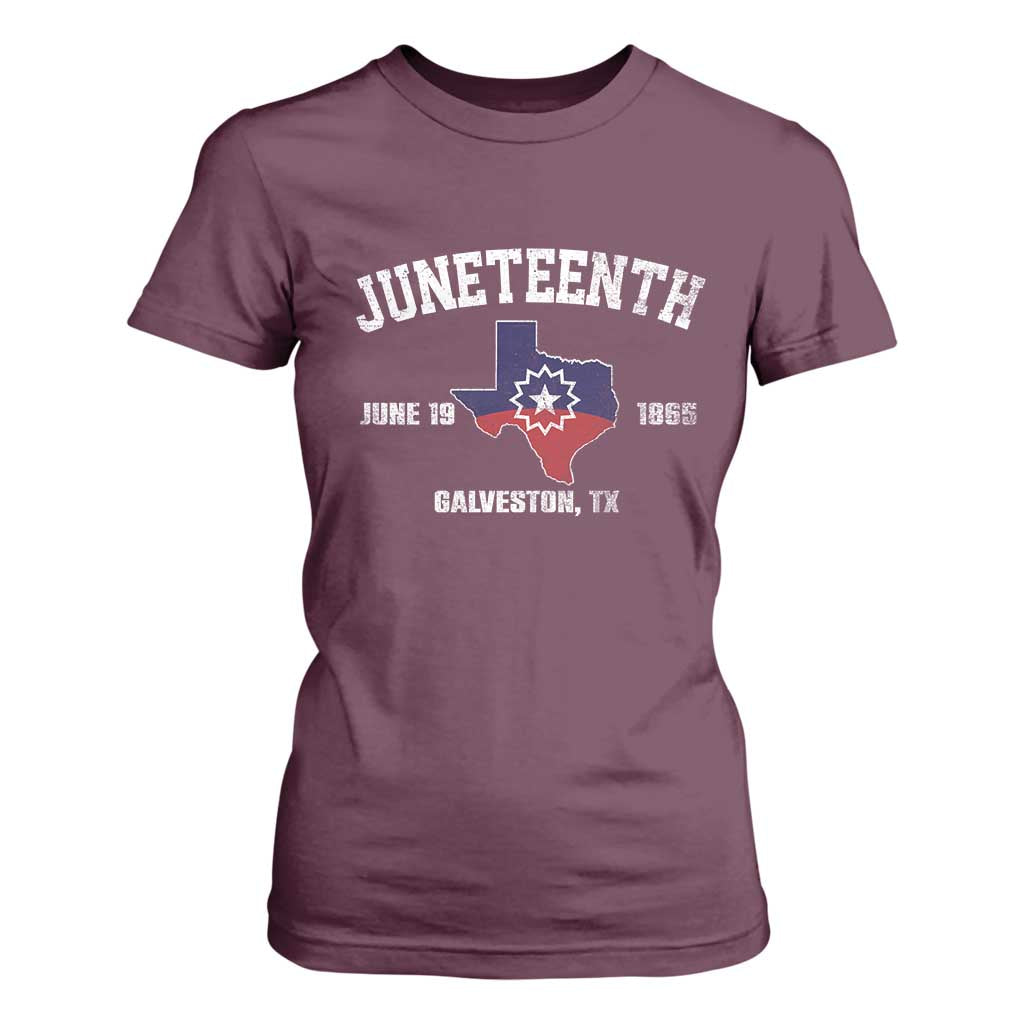 Juneteenth Galveston Texas T Shirt For Women Juneteenth Flag African American History