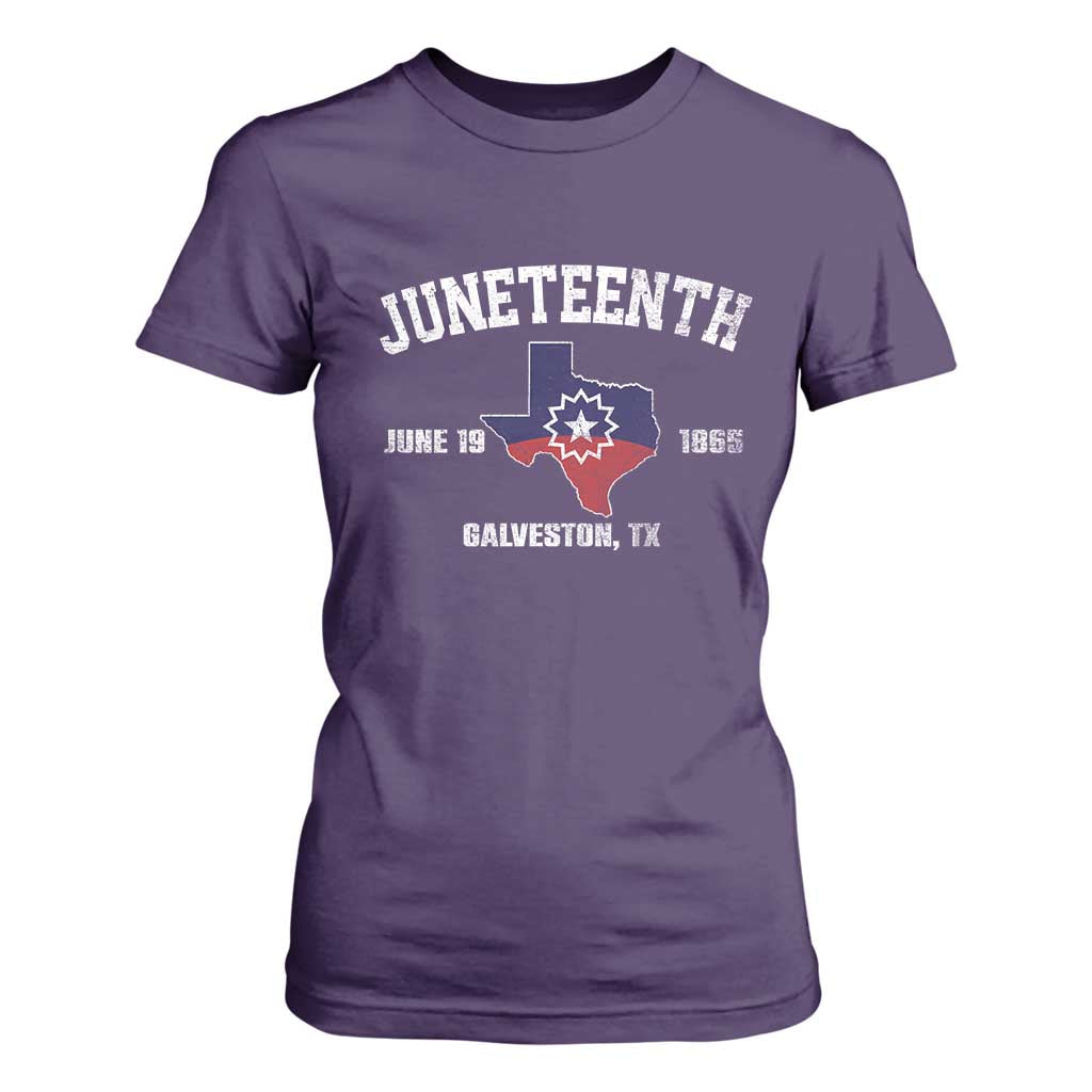 Juneteenth Galveston Texas T Shirt For Women Juneteenth Flag African American History
