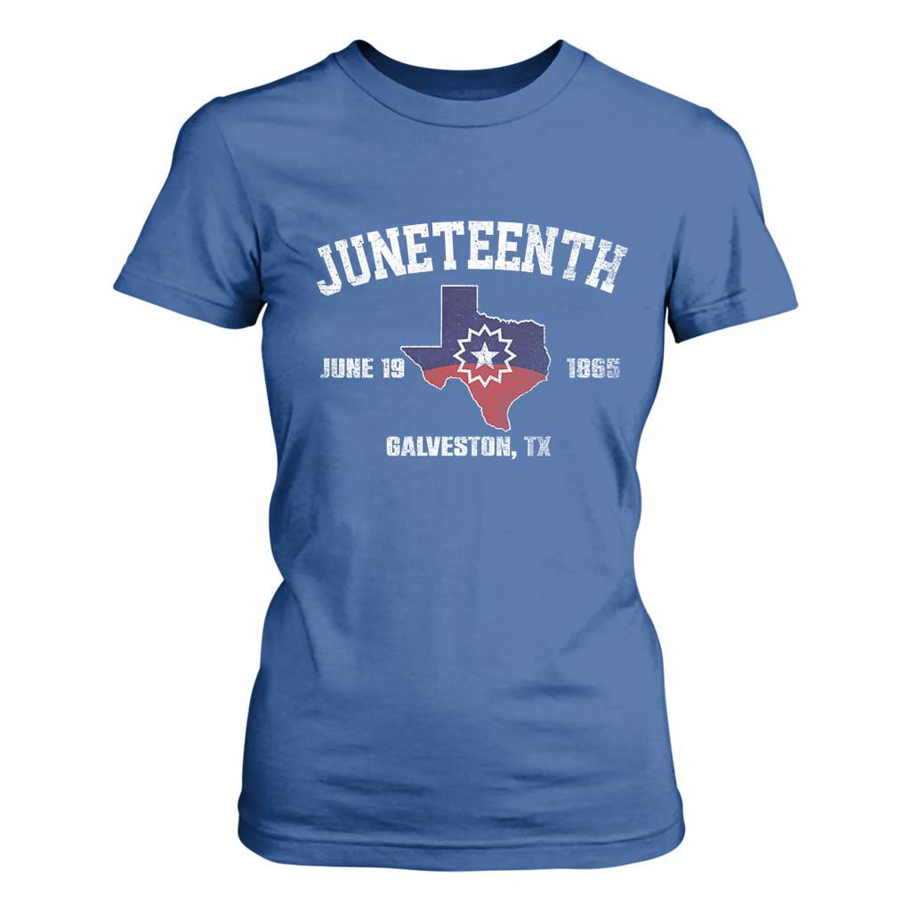 Juneteenth Galveston Texas T Shirt For Women Juneteenth Flag African American History