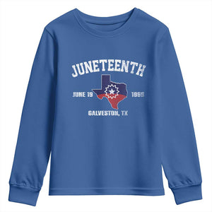 Juneteenth Galveston Texas Youth Sweatshirt Juneteenth Flag African American History