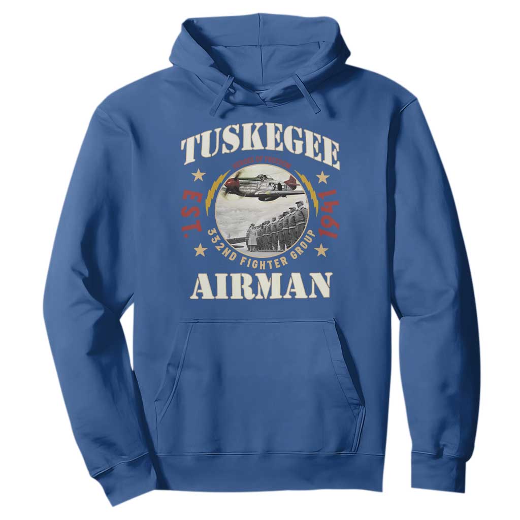 Tuskegee Airman Hoodie Heroes Of Freedom 332ND Fighter Group Est 1941