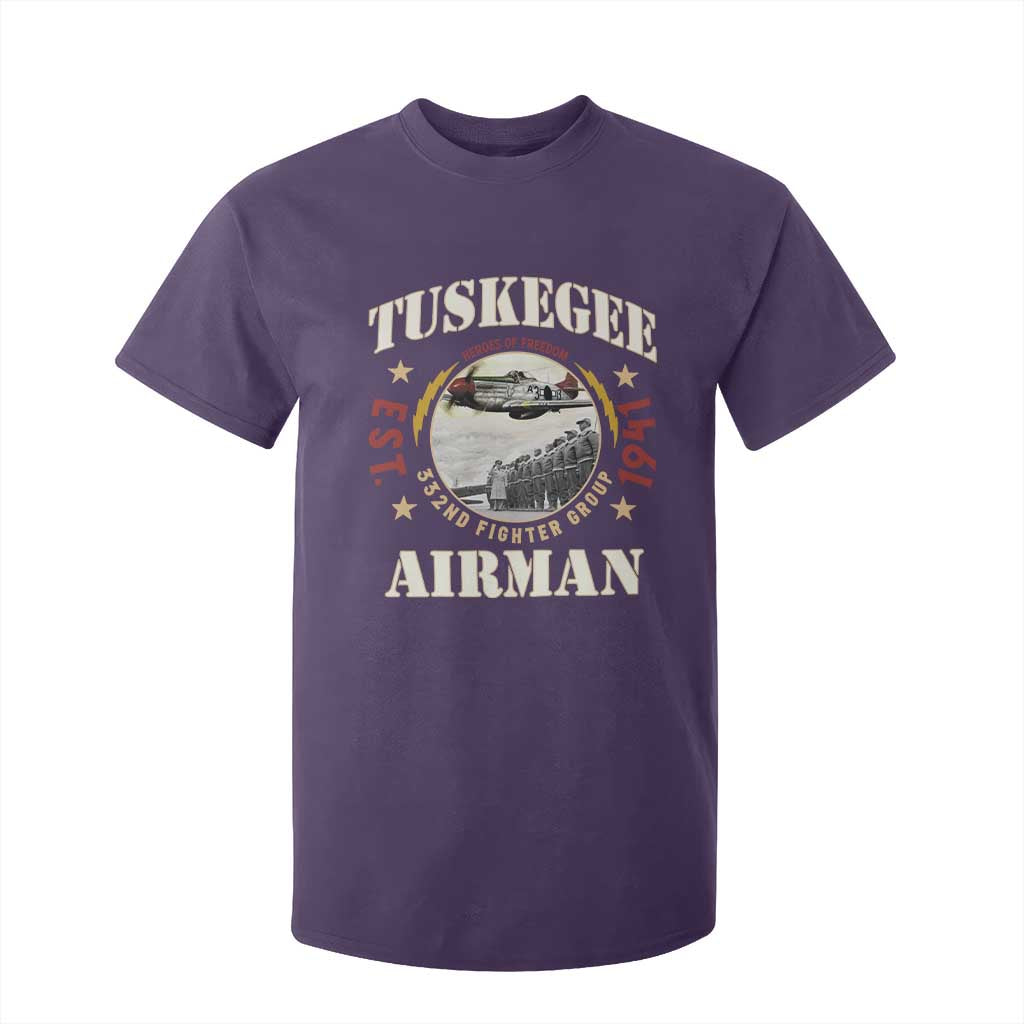 Tuskegee Airman T Shirt For Kid Heroes Of Freedom 332ND Fighter Group Est 1941