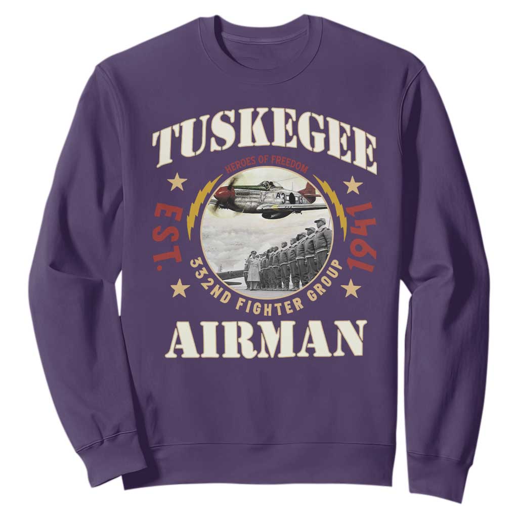 Tuskegee Airman Sweatshirt Heroes Of Freedom 332ND Fighter Group Est 1941