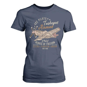 Tuskegee Airman T Shirt For Women Heroes Of Freedom 332ND Fighter Group Est 1941 Vintage Fighter