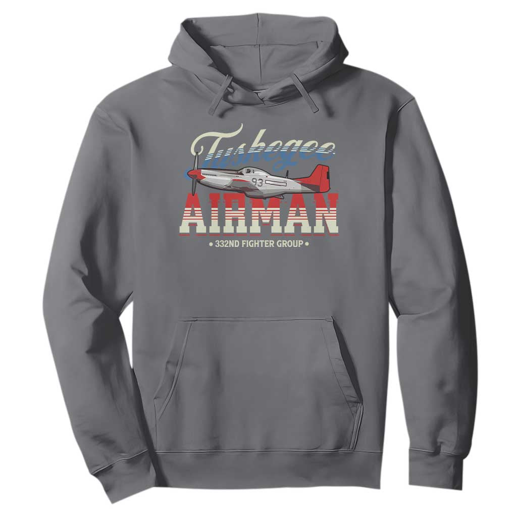 Tuskegee Airman Hoodie 332ND Fighter Group Airplane Black History Month