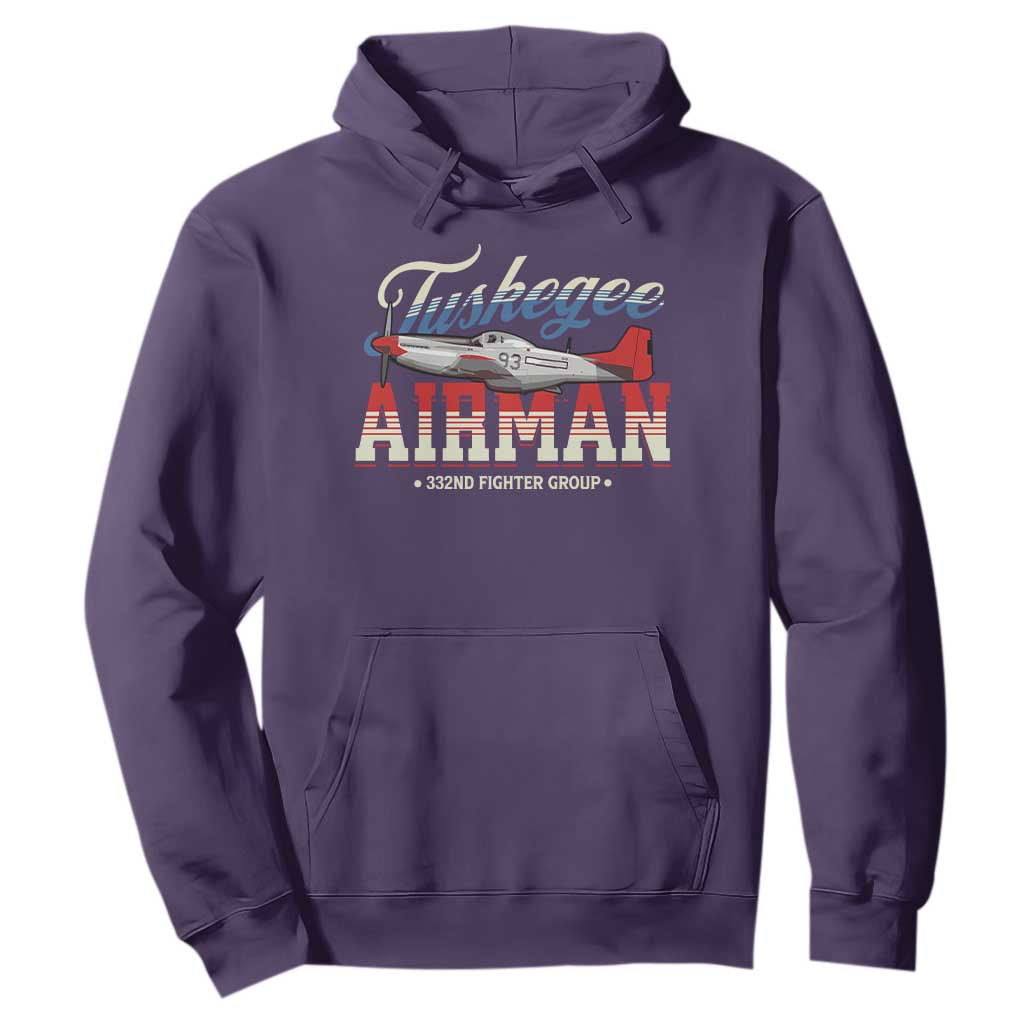 Tuskegee Airman Hoodie 332ND Fighter Group Airplane Black History Month